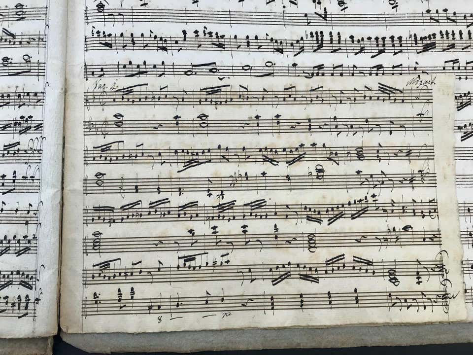 Thumbnail: 18th Century Handwritten Music, Piano Manuscript, Mozart, Pleyel