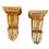 Thumbnail: Pair of English Giltwood Wall Brackets. 20"L