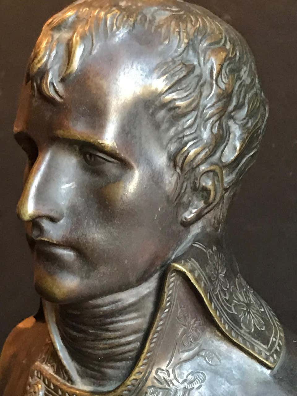 Thumbnail: 19th Century Bronze Bust of Napoleon I