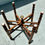 Thumbnail: Moorish Inlaid Six-Legged Folding Side Table and Brass Tray Top.