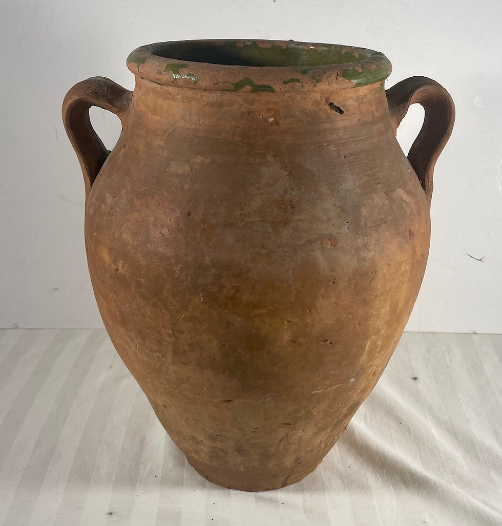 Thumbnail: Antique Terracotta Amphora Olive Oil Pot.