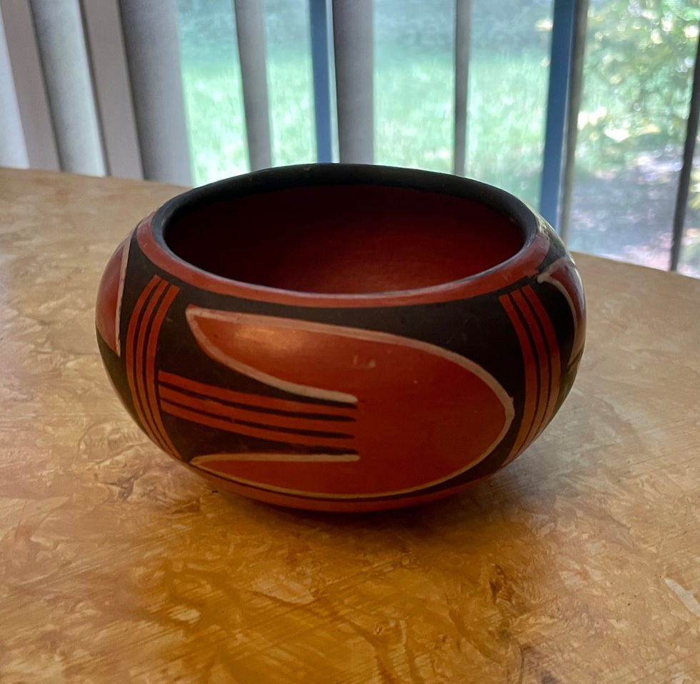 Thumbnail: Native American Red Ware Hopi Pottery Signed, ANITA POLACCA, 1998.