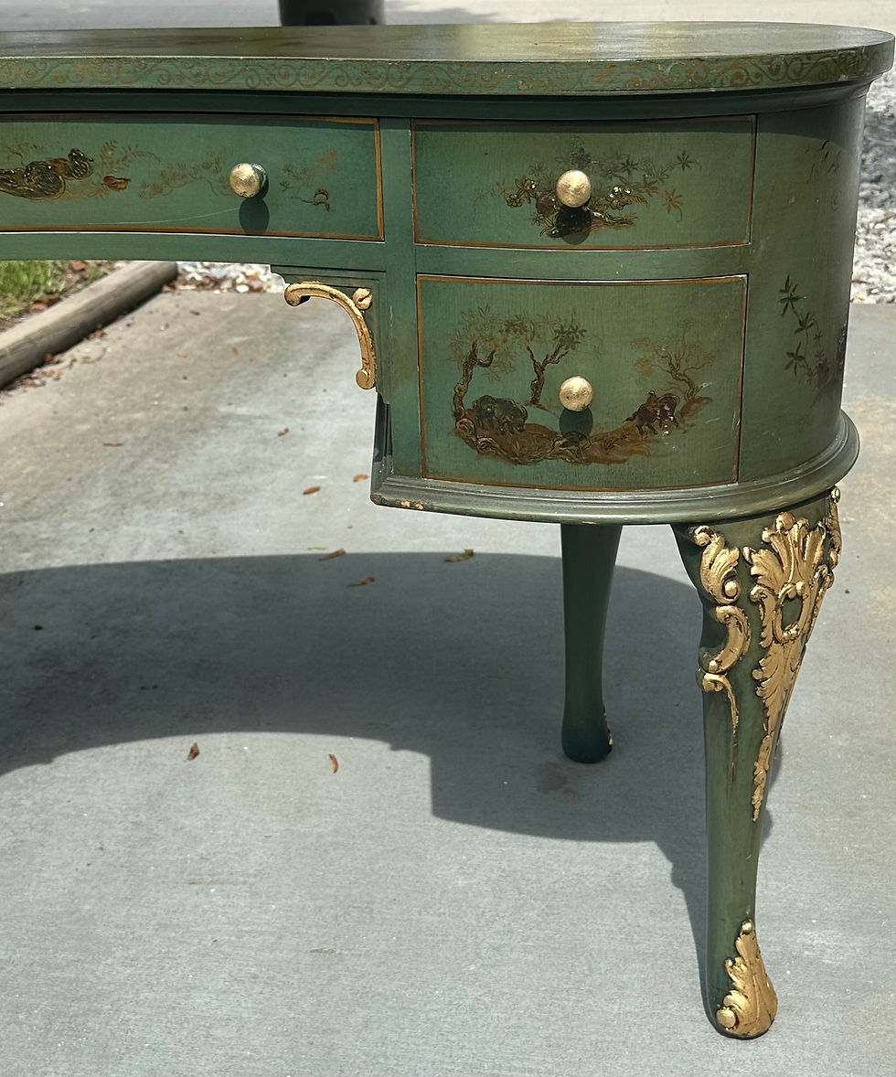 Thumbnail: Mid-Century Hollywood Regency Kidney Shaped Writing Desk