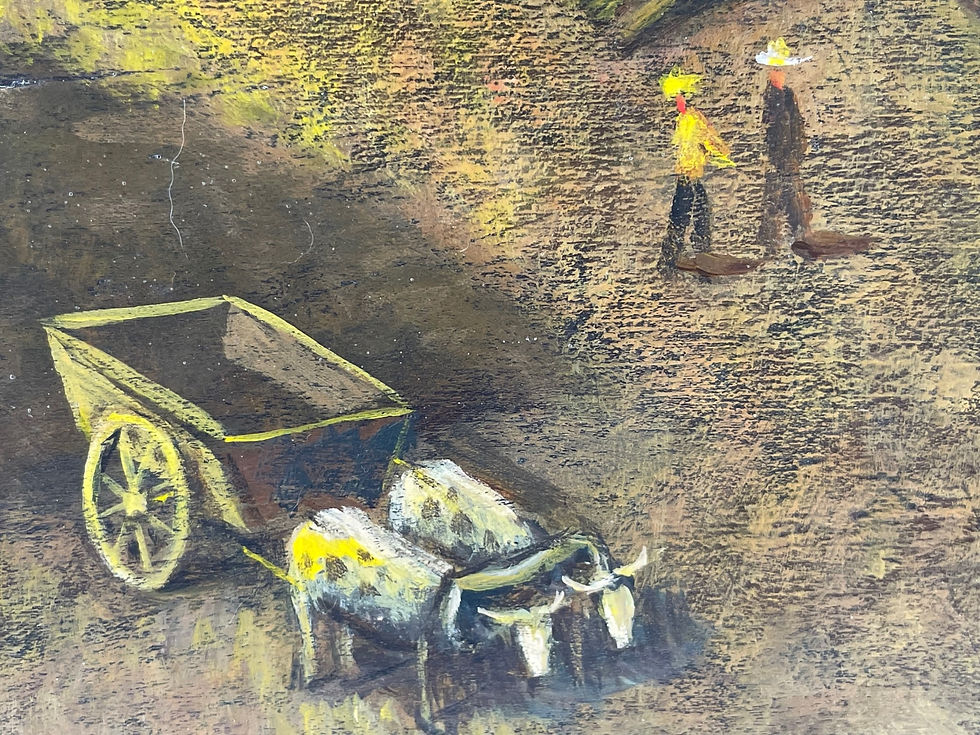 Thumbnail: American Folk Art Painting by Pennsylvania Artist, Arthur Glazier (1928-2015).