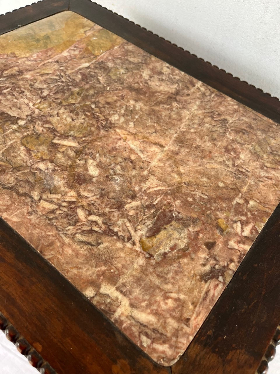 Thumbnail: Chinese Hongmu Carved Side Table Qing Dynasty 19th Century.