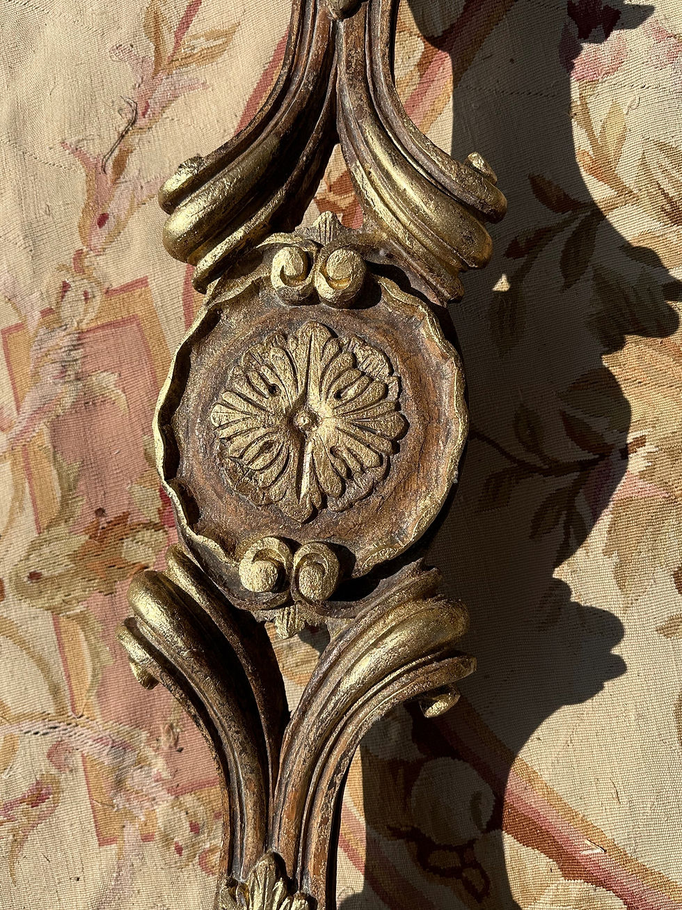 Thumbnail: Vintage French Louis XIV Style Gilt Wood Console
