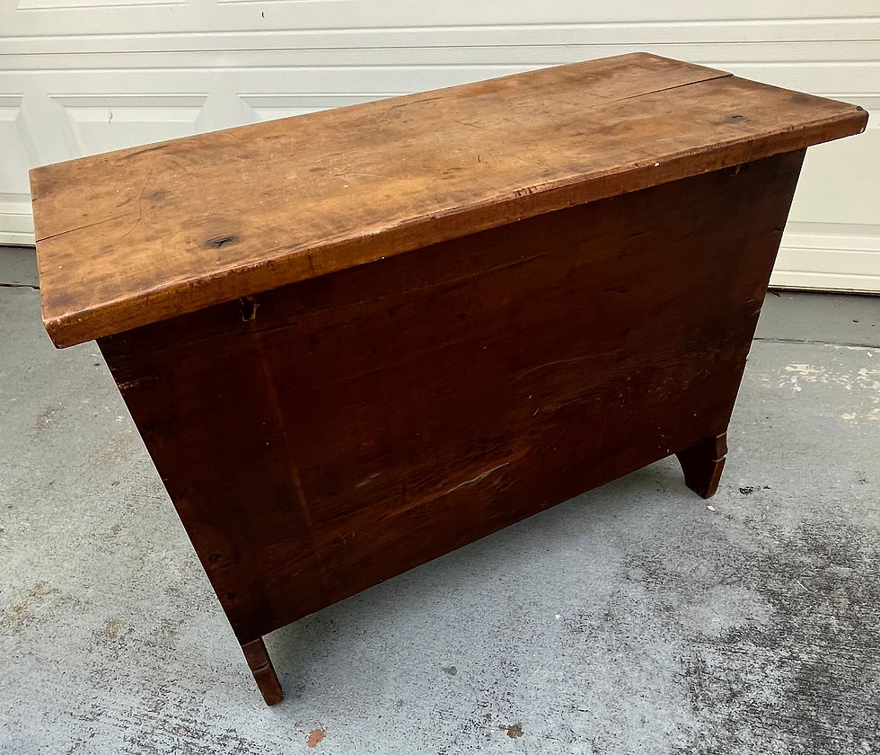 Thumbnail: Antique American Single Drawer Pine Blanket Chest.