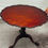 Thumbnail: Early 20th Century Federal Style Mahogany Piecrust Birdcage Tilt-Top Table.