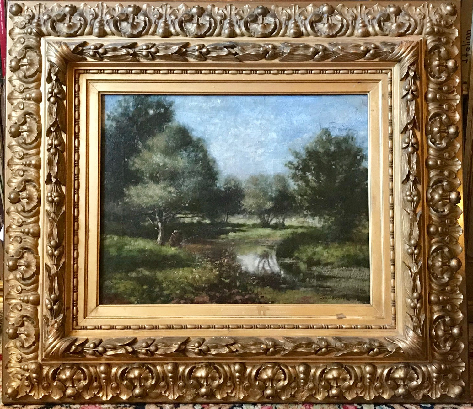 19th Century French Barbizon School Landscape Painting