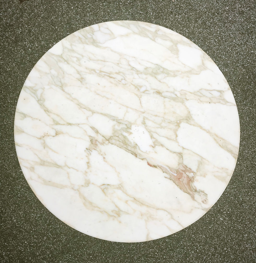 Thumbnail: SOLD -20th Century Venetian Occasional Table Carved, Polychrome with Marble Top