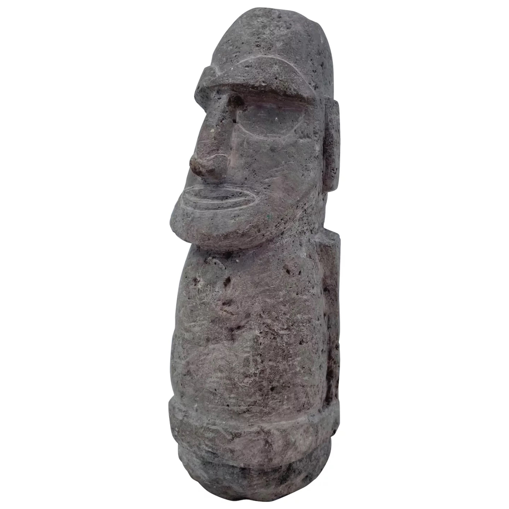 Easter Island Moai Monolithic Head Statue, Small Version