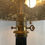 Thumbnail: 19th Century Tall Black Glass Table Lamp...H 34" x Diameter 7"