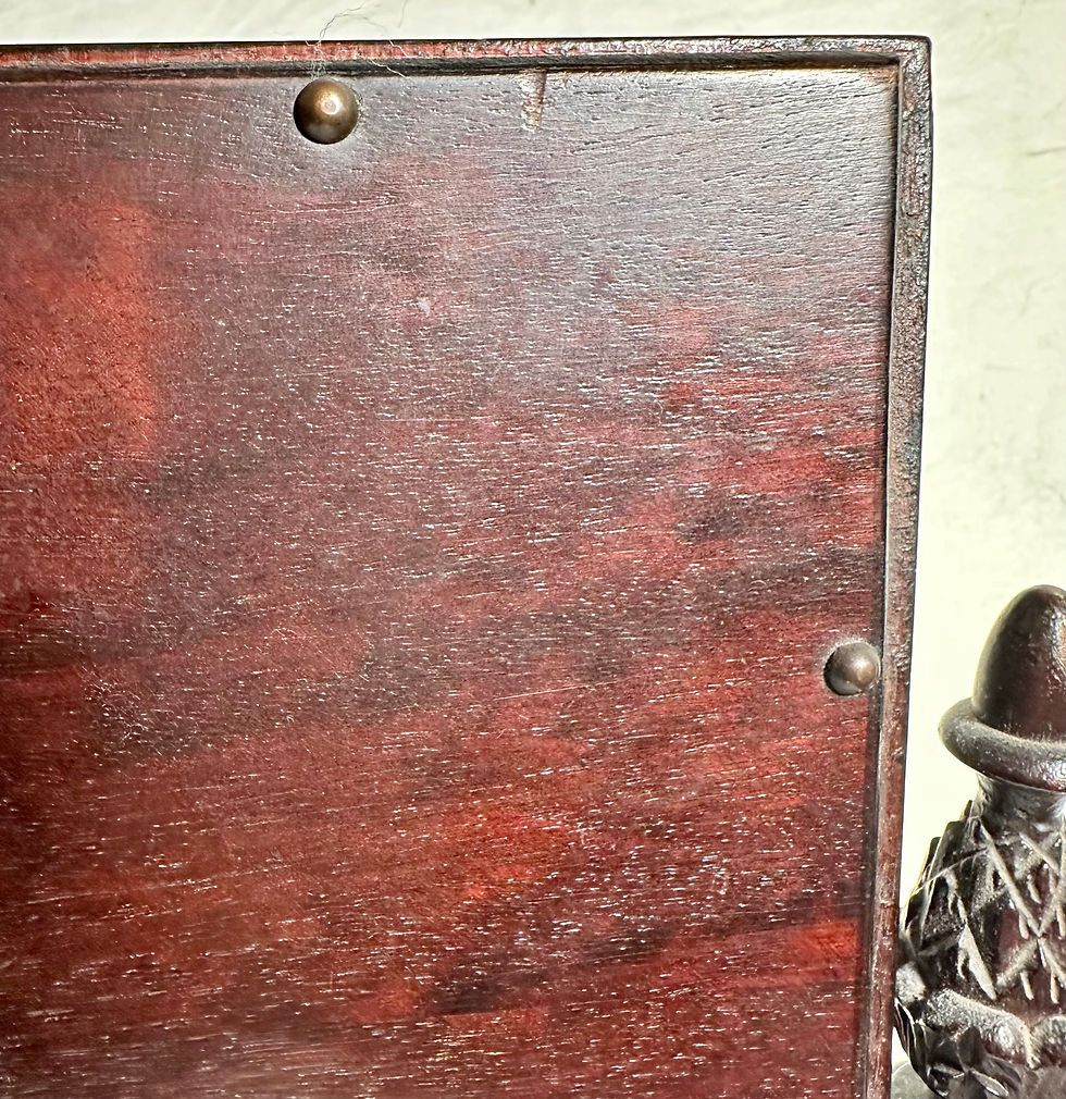 Thumbnail: 19th Century Chippendale Style Carved Mahogany Footed Dresser Mirror