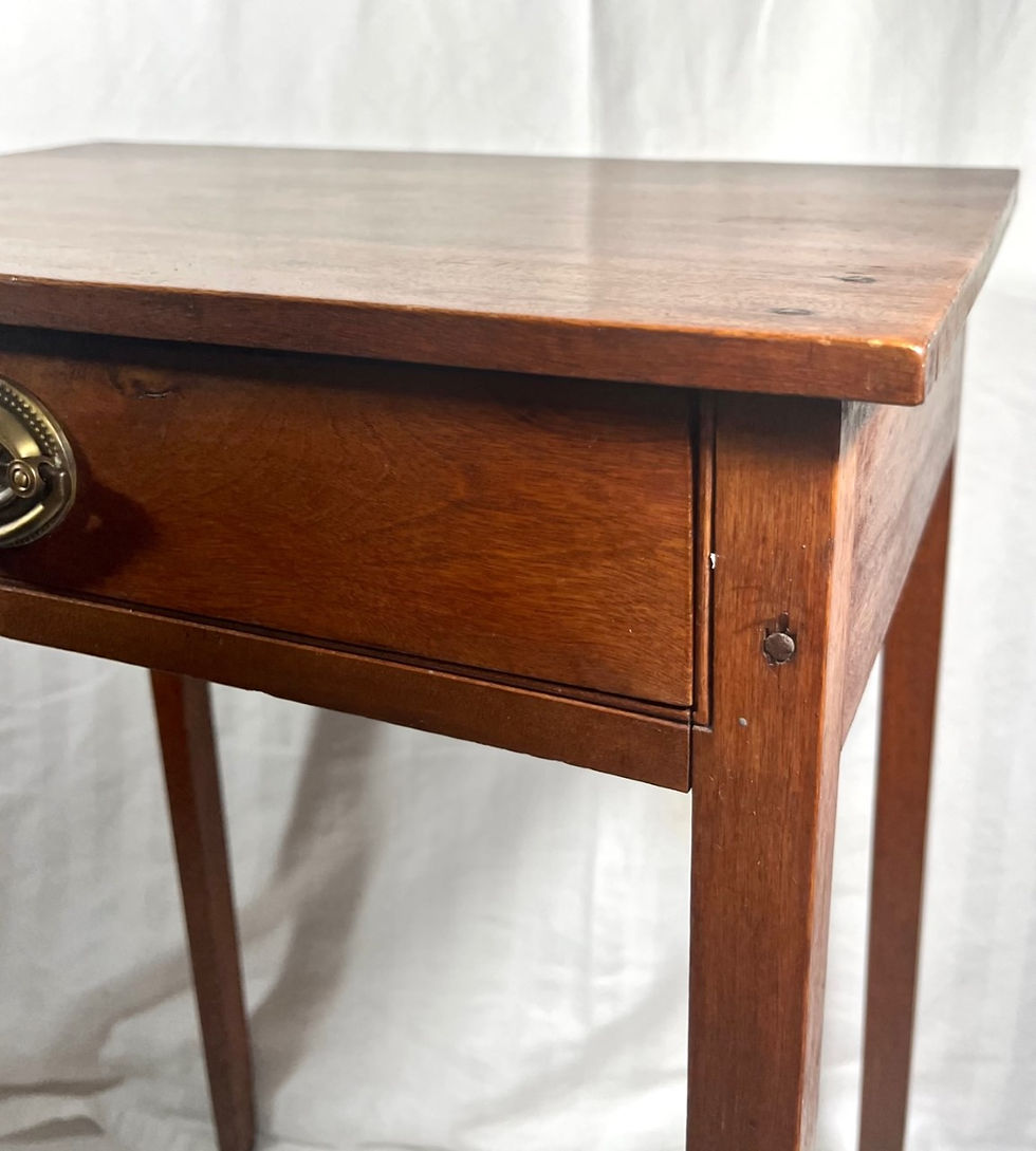 Thumbnail: 18th Century American Hepplewhite Federal Style Mahogany Side Table.