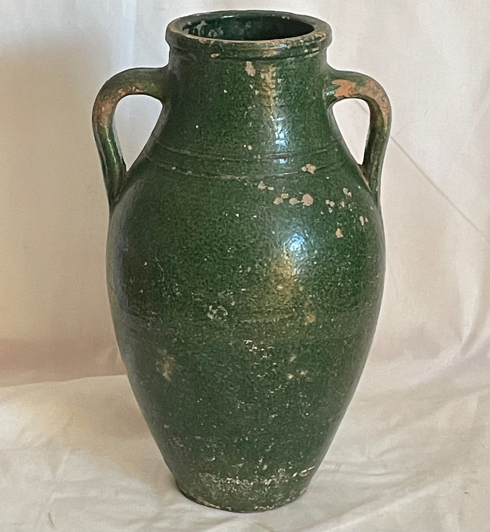 Thumbnail: 19th Century French Terracotta Amphora Olive Jar.