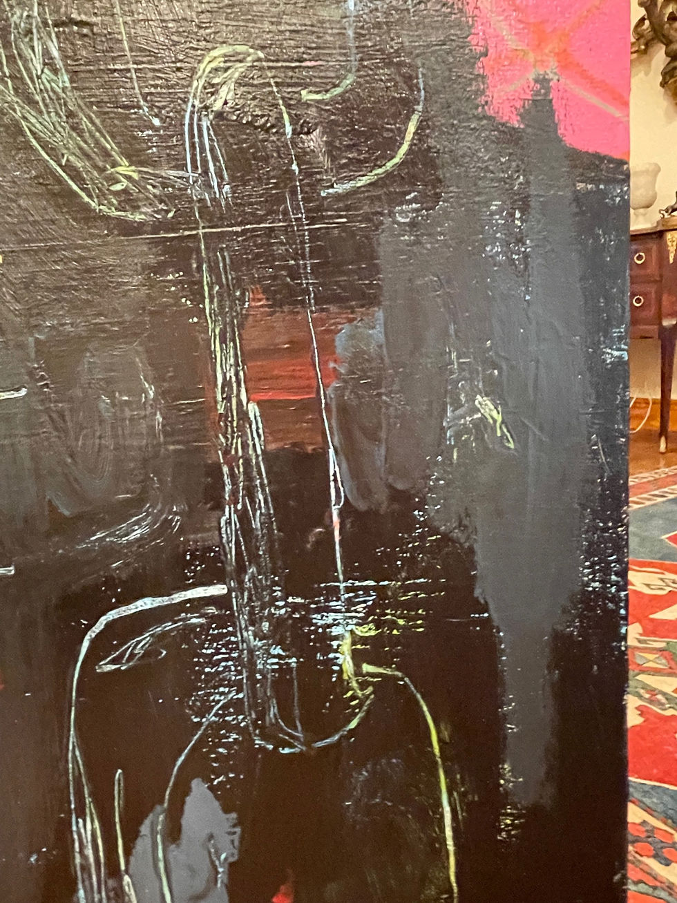 Thumbnail: Contemporary Large Original Graffiti Art Painting in Basquiat Style