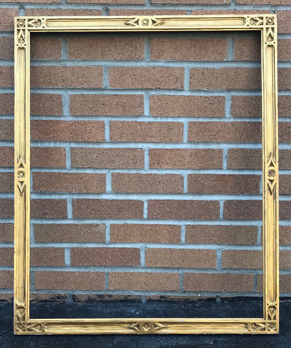 Thumbnail: American Arts And Crafts Carved Giltwood Frame, Braus Galleries