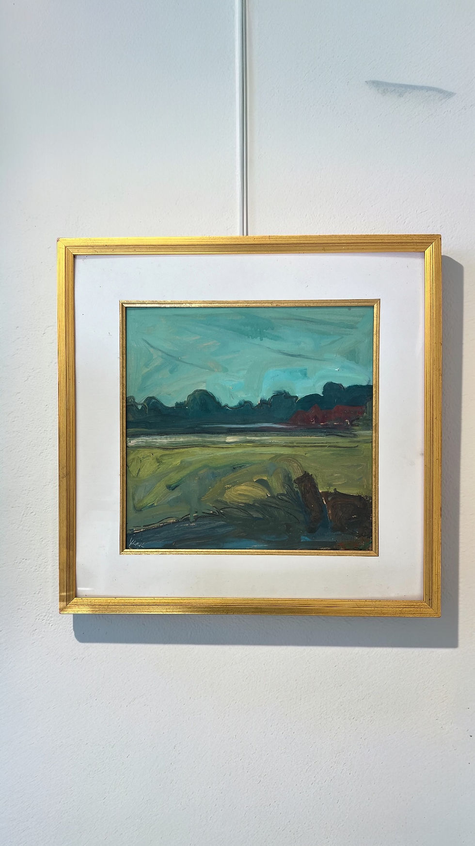 Thumbnail: American Landscape Painting in the Manner of Albert York (1928-2009) Signed