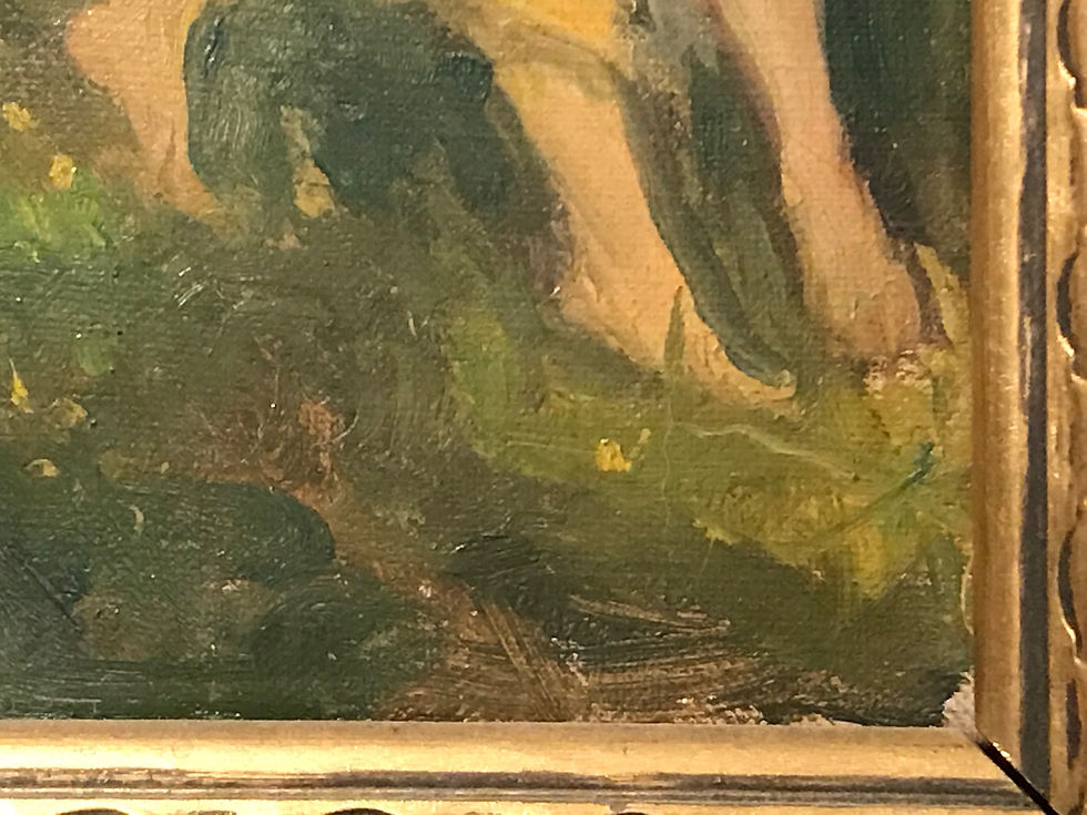 Thumbnail: SOLD- Original American Oil Painting, Signed Charles Walter Stetson, 1900