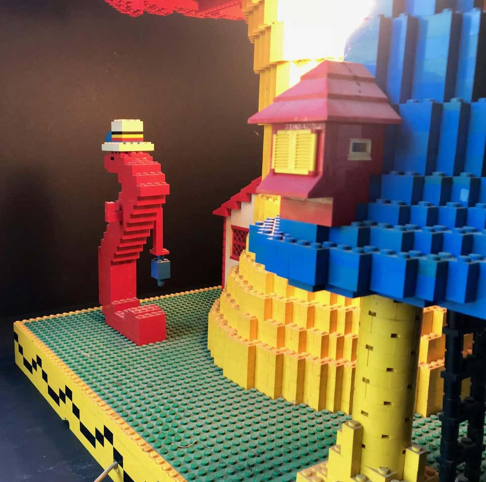 Thumbnail: SOLD -LEGO Super Mario Bros. Magic Mushroom Lamp, Genuine Display