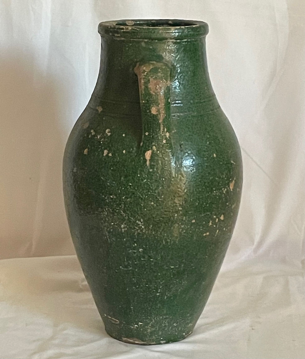 Thumbnail: 19th Century French Terracotta Amphora Olive Jar.