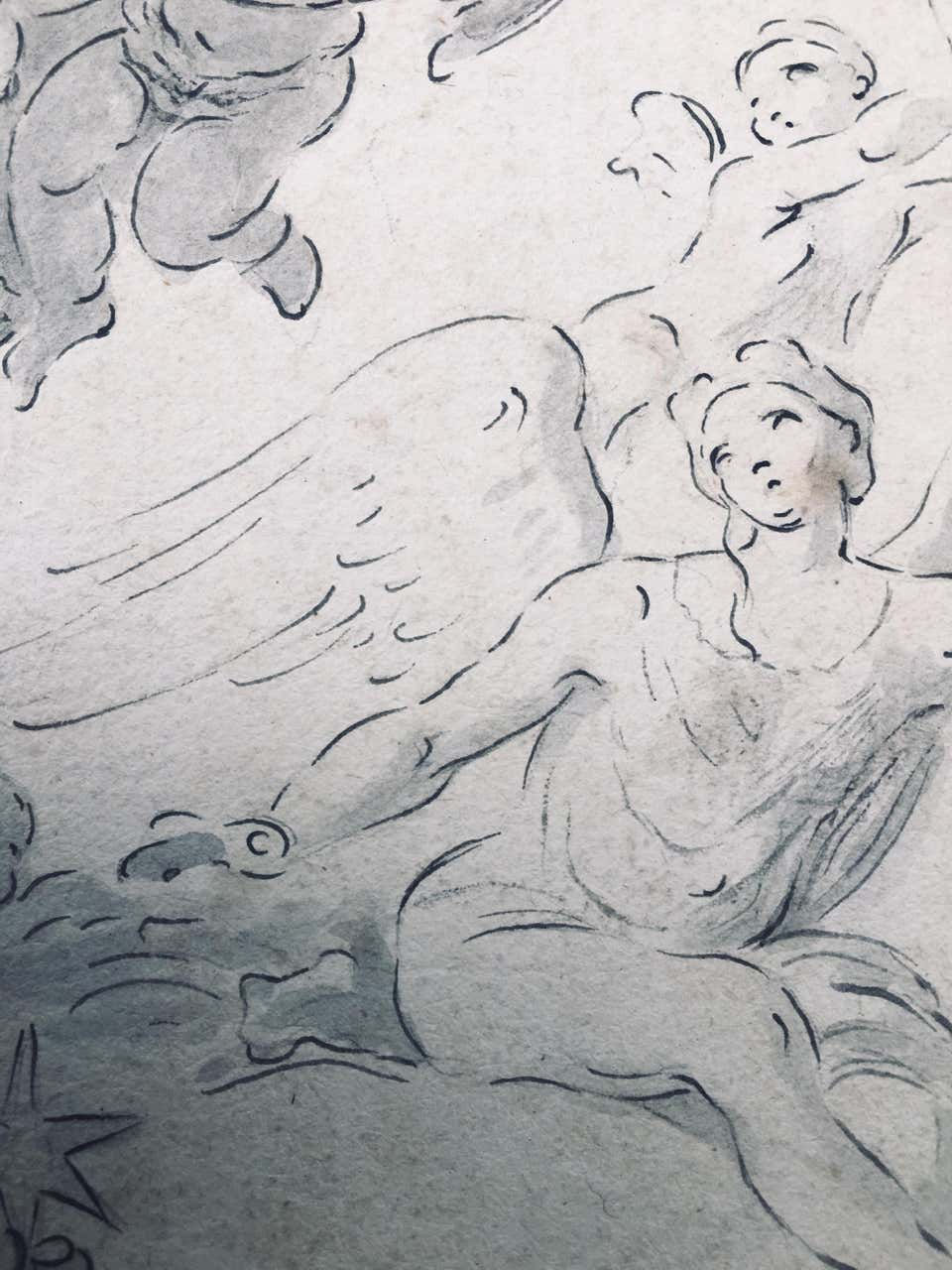 Thumbnail: Original Drawing, Circle of Giovanni Battista Tiepolo 1696-1770 Venice, Italy