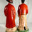 Thumbnail: Pair Italian Chinoiseries Porcelain Nodding Head Figurines Mottahedeh, Italy.