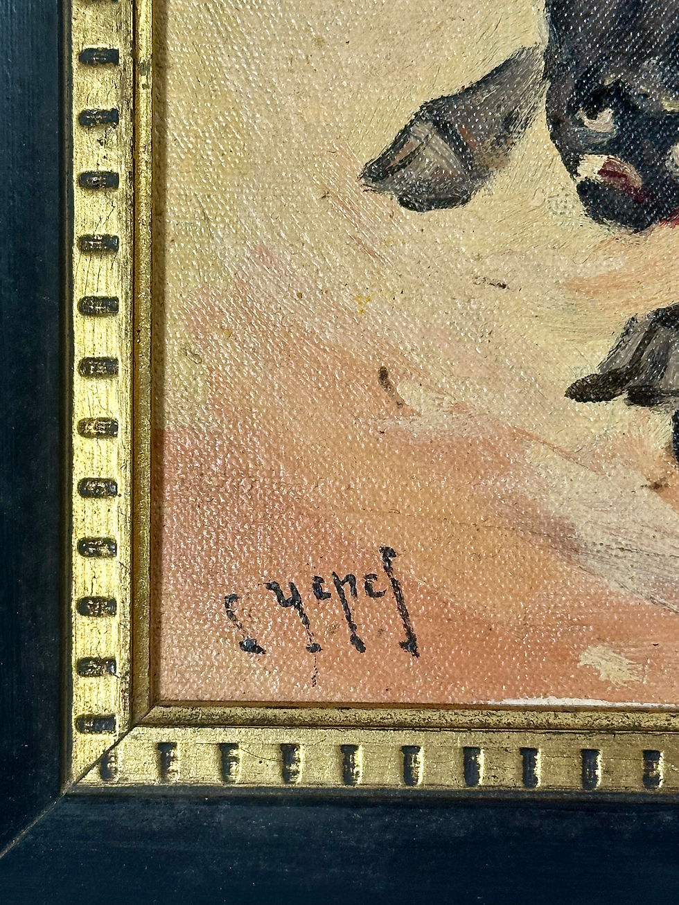 Thumbnail: Set of 3 Mid-Century Bullfighting Oil Paintings Signed J. YEPEZ. 