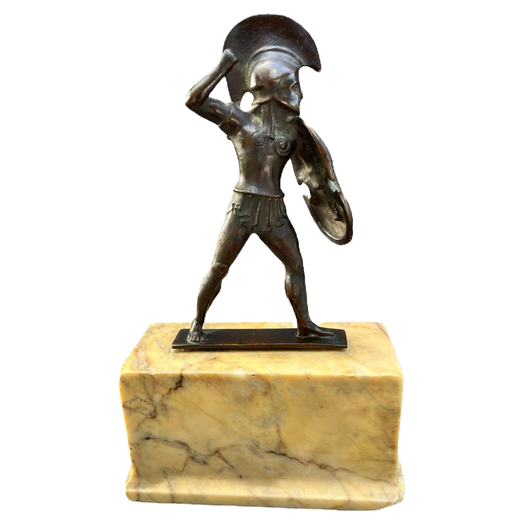 19th Century Bronze Statuette of Achilles After the Antique