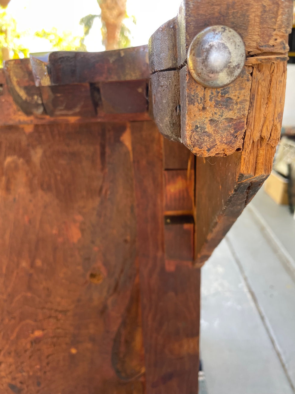 Thumbnail: American Hepplewhite Bow Front Chest of Drawers.