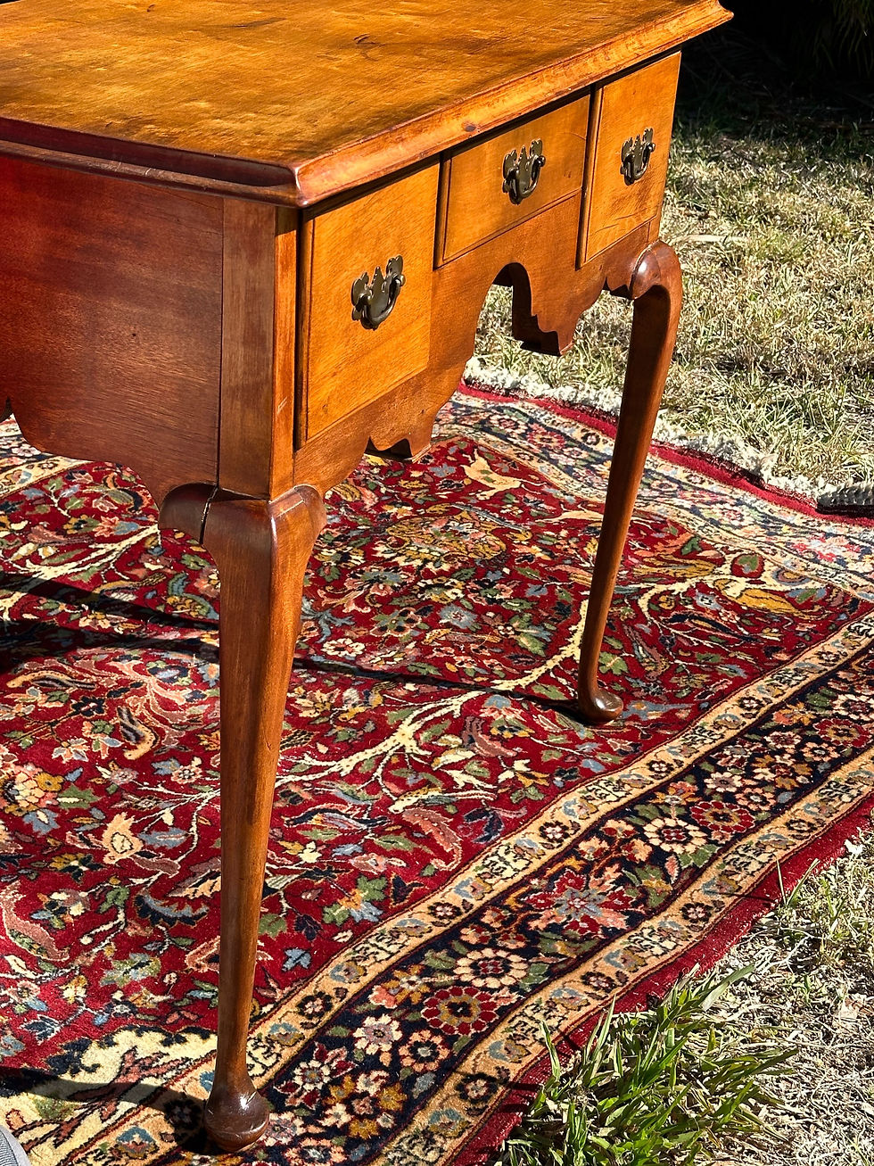 Thumbnail: 18th Century New England Queen Anne Cherry Lowboy