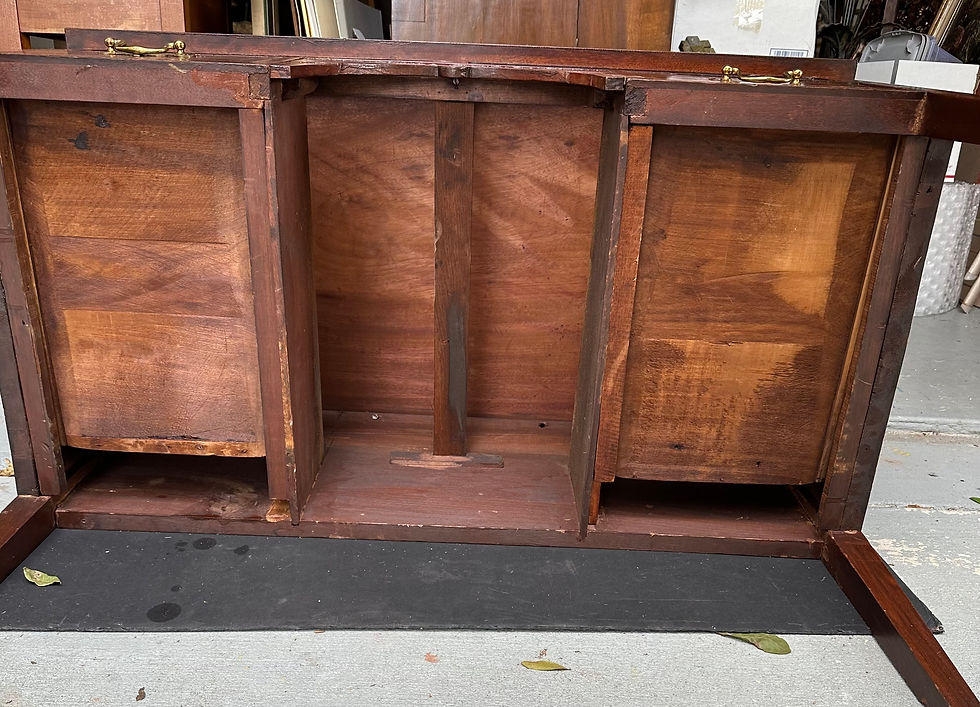 Thumbnail: English 18th Century Georgian Mahogany Chippendale Lowboy.