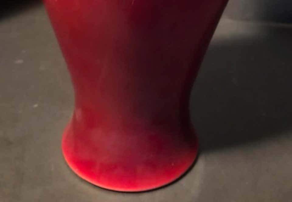 Thumbnail: Early 20th Century Chinese Red Porcelain Sang de Boeuf Oxblood Vase