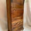 Thumbnail: Tramp Art Wall Hanging Cabinet Hand Carved and Painted ca 1880. H 30" x 14" x 7"
