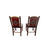 Thumbnail: Old Hickory Pagosa Side Chairs Brown Leather and Navajo Upholstery.
