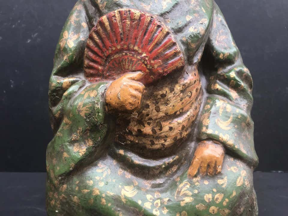 Thumbnail: Pair of Nodding Figures, China Trade Papier Mache, Rare Chinese