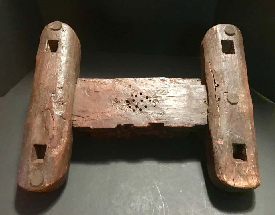 Thumbnail: Carved Goat Cheese Press, Large Pennsylvania Dutch Folk Art