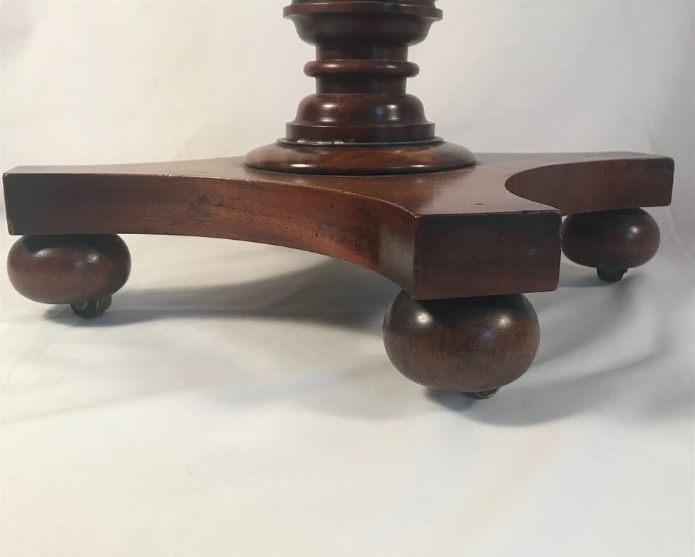 Thumbnail: English Regency Rosewood Rolling Butler Tray Top Side Table Wine Serving Table S