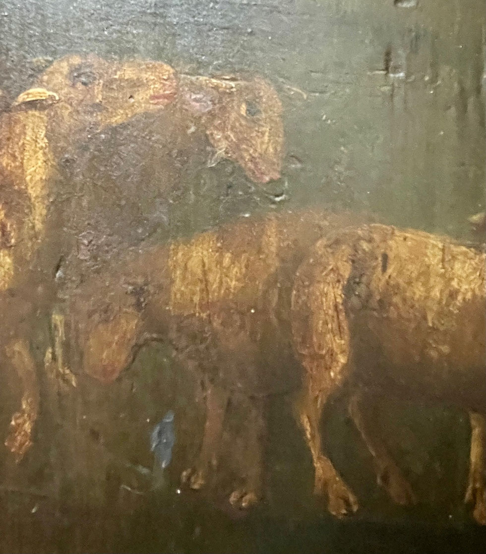 Thumbnail: Russian 19th Century Icon Painting on Wood, The Good Shepherd