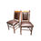 Thumbnail: Old Hickory Pagosa Side Chairs Brown Leather and Navajo Upholstery.