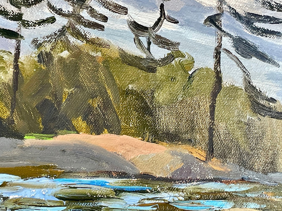 Thumbnail: Pair of Mid-Century Canadian Signed Landscape Paintings.