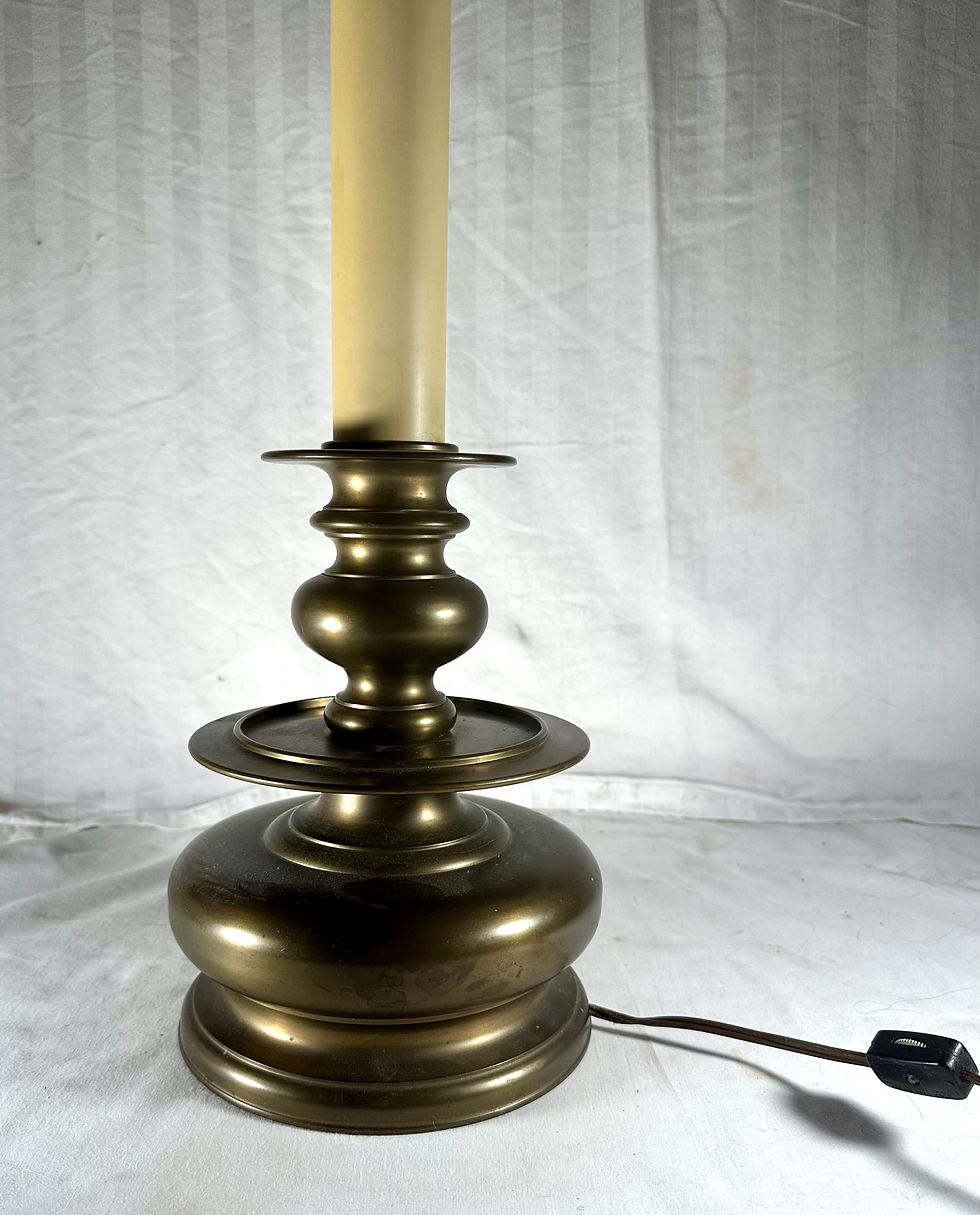 Thumbnail: Brass Table Lamp in 17th Century Style German Nuremberg Bell Candlestick.