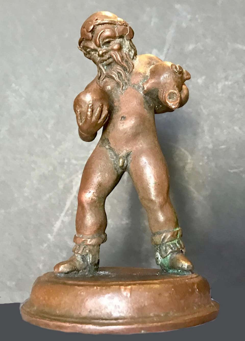 Thumbnail: SOLD -16th Century North Italian Bronze Statuette of Aquarius After the Antique