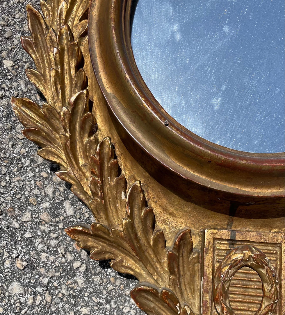 Thumbnail: 19th Century French Baroque Style Barometer Case Mirror