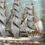 Thumbnail: Nautical Folk Art Ship Diorama in Tramp Art Frame