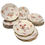 Thumbnail: 18th Century Hand Painted French Soft Paste Porcelain Dinner Plates, Set of 16