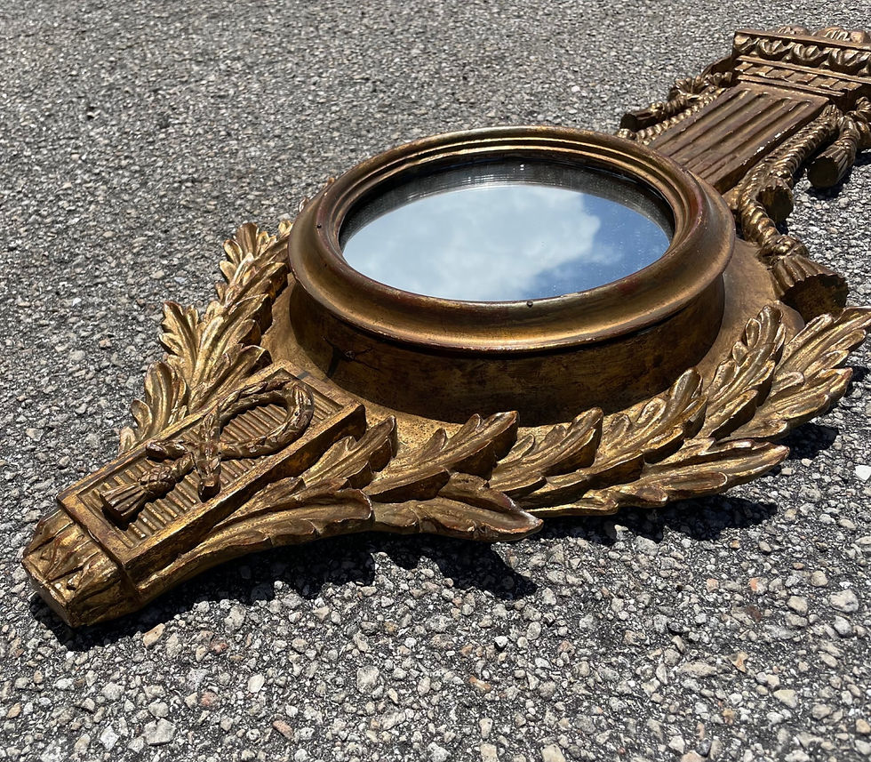 Thumbnail: 19th Century French Baroque Style Barometer Case Mirror