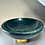 Thumbnail: Contemporary Green Marble Bowl on Brass-Cladded Base -Ralph Lauren-