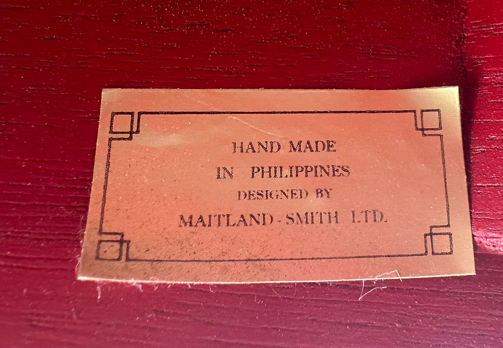 Thumbnail: Regency Style Chinoiserie Red Lacquered Armchair by Maitland Smith