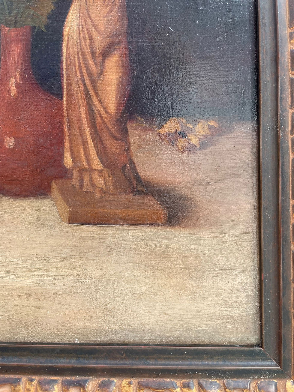 Thumbnail: Early 20th Century Still Life Painting Oil on Canvas, Signed.